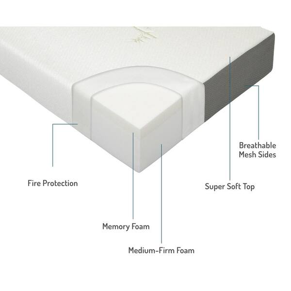 milliard 6 inch memory foam mattress