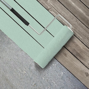 1 gal. #P420-1 Spring Frost Textured Low-Lustre Enamel Interior/Exterior Porch and Patio Anti-Slip Floor Paint