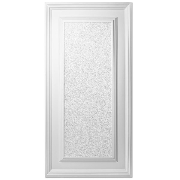 Art3dwallpanels White 2 ft. x 4 ft. Decorative PVC Lay-In/Glue Up Ceiling Tiles (96 sq.ft./Case)