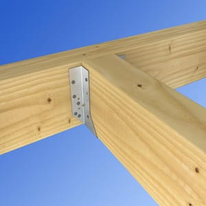 HU Galvanized Face-Mount Joist Hanger for 4x8 Nominal Lumber