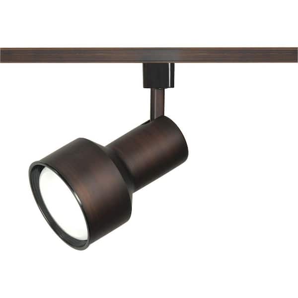 SATCO 1-Light R30 Russet Bronze Step Cylinder Track Lighting Head