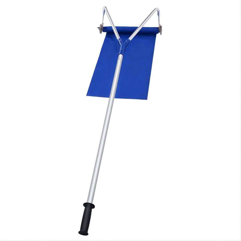 ANGELES HOME 240 in. Aluminum Handle Poly Blade Snow Roof Rake CK30OP58 The Home Depot