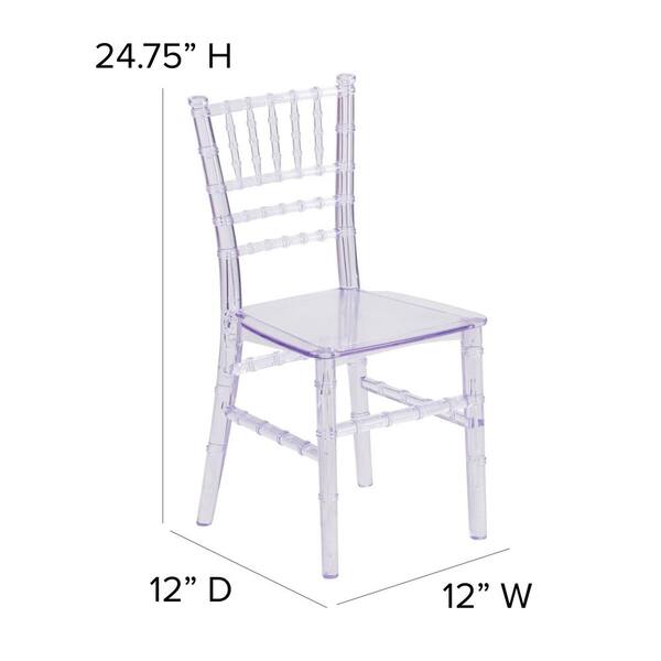 Flash Furniture Kids Crystal Transparent Chiavari Chair for sale online 
