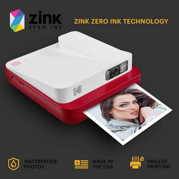  Zink Kodak Step Instant Photo Printer (Blue) Prints