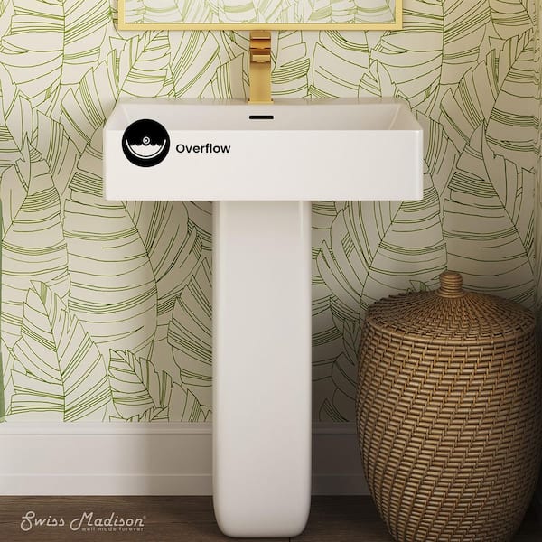 Concorde Square Two-Piece Pedestal Sink