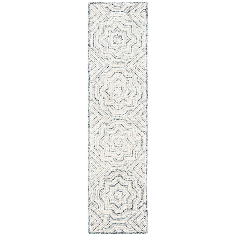 Capri Beige/Blue 2 ft. x 9 ft. Diamond Geometric Runner Rug price history on PriceWatchPro