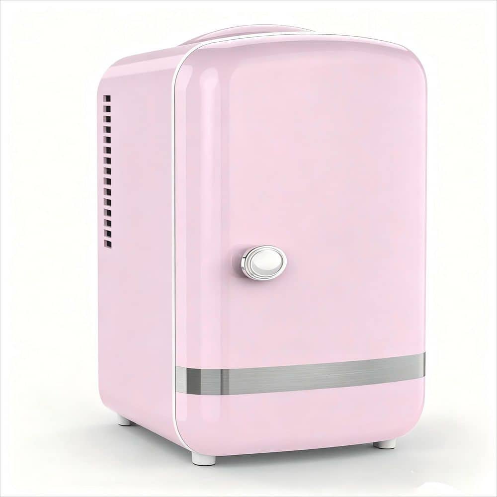 0.14 cu. ft. Retro Mini Refrigerator, with Both Cooling And Heating Functions, Removable Shelves in Pink price history on PriceWatchPro