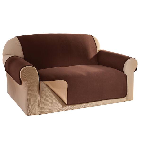 Innovative Textile Solutions Chocolate Reversible Waterproff Fleece Sofa Furniture Protector