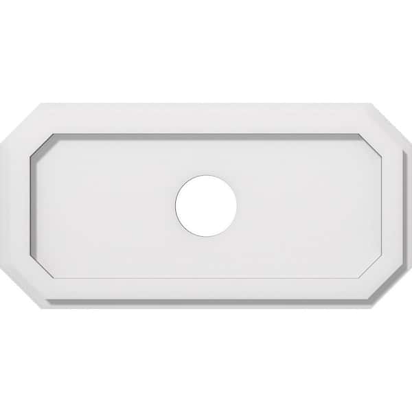 1 in. x 20 in. x 10 in. PVC Medallion Moulding