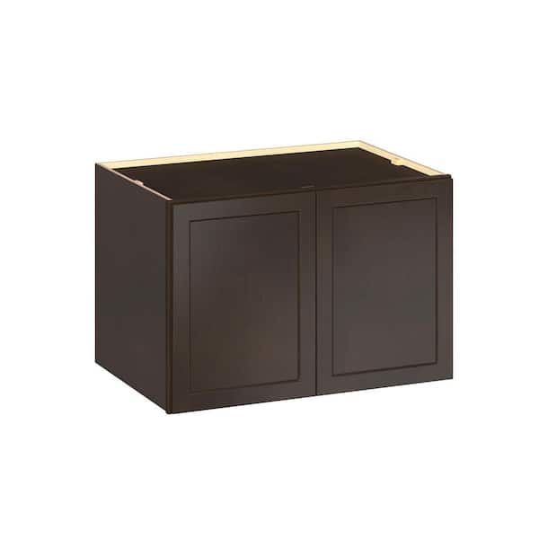 Emerson Cocoa Wall Bridge 2 door Ready to Assemble Kitchen Cabinet (36 in. D x 24 in. H x 24 in. W)