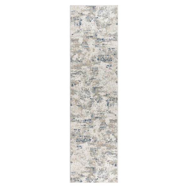 Gertmenian & Sons Ethan Tiges Beige 2 ft. x 8 ft. Abstract Indoor Runner Rug
