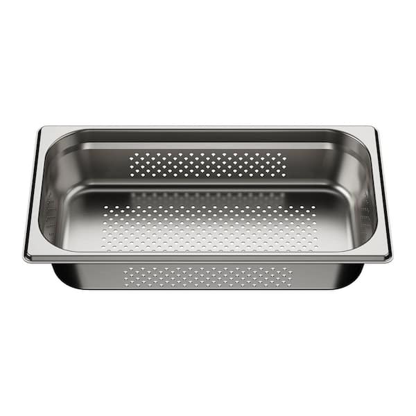 Inteos 12.8 in. x 6.89 in. Stainless Steel Colander