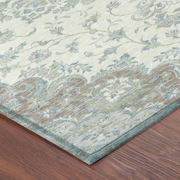 Chantille Machine Washable Indoor/Outdoor Abstract ACN2543 Ivory 10 ft. x 14 ft. Area Rug