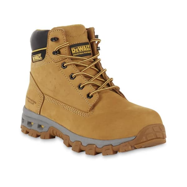 DEWALT Men's Halogen 6'' Work Boots - Steel Toe - Wheat Size 10.5(M)