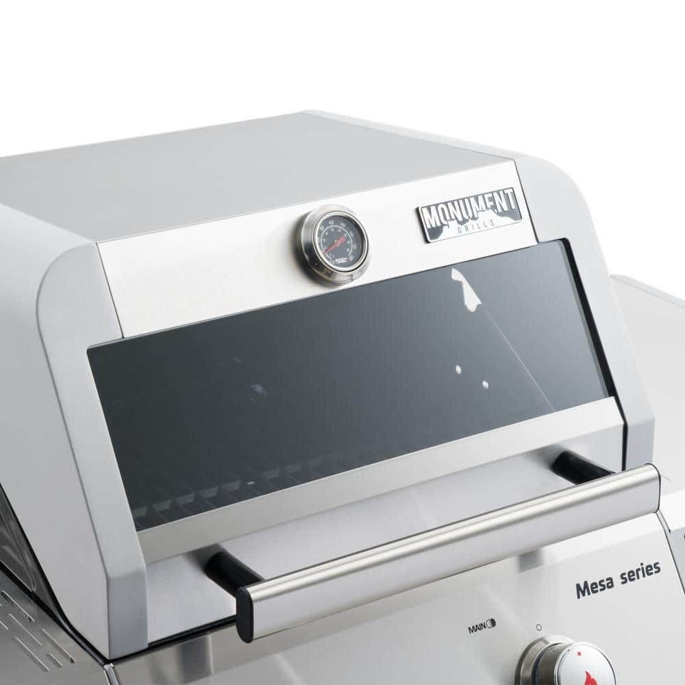 Mesa 2-Burner Stainless Steel Propane Gas Grill with LED Controls
