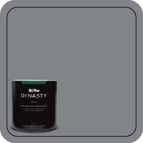 BEHR DYNASTY 1 qt. #N530-5 Mission Control One-Coat Hide Semi-Gloss Enamel Interior Stain-Blocking Paint and Primer