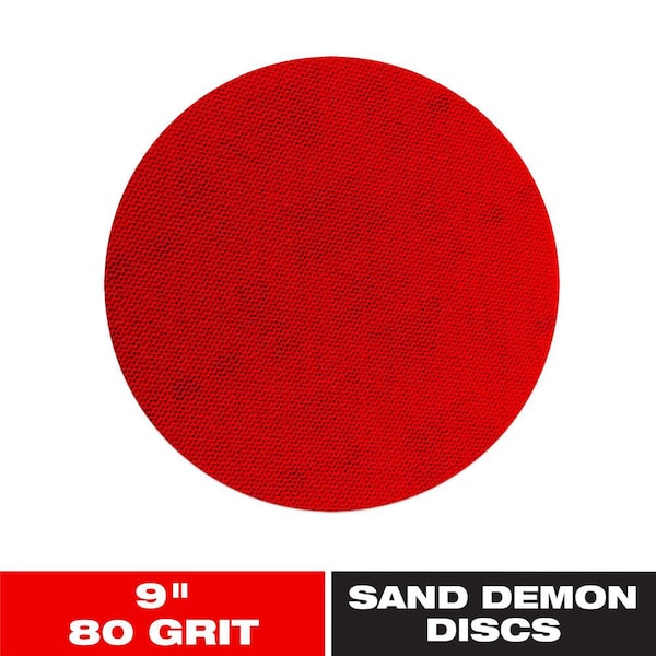 9 in. Sand Demon 80-Grit Sanding Discs for Drywall
