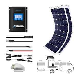 220-Watt Flexible Monocrystalline OffGrid Solar Power Kit with 2 x 110-Watt Solar Panel, 30 Amp MPPT Charge Controller