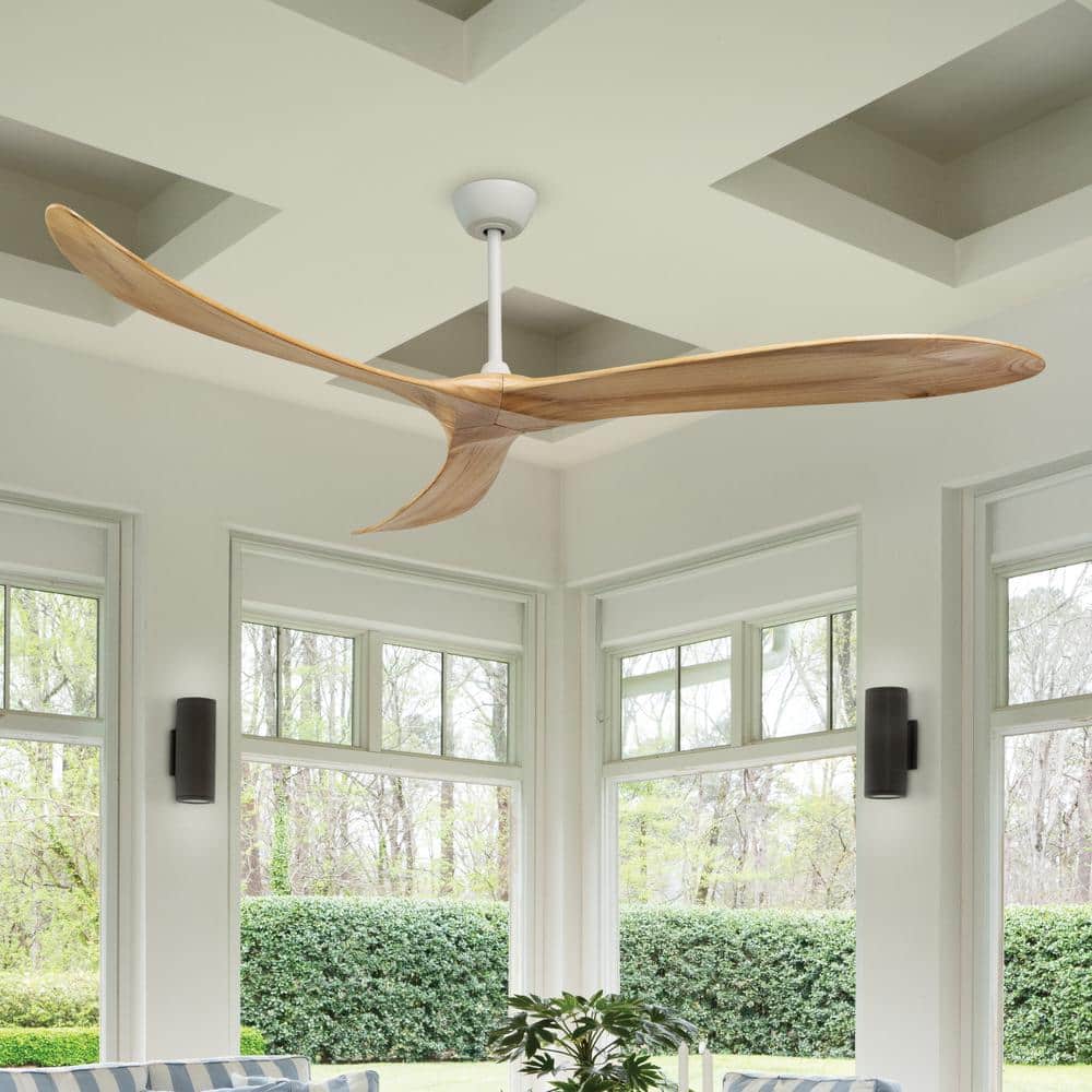 SWELL 80.0 in. Indoor/Outdoor Ceiling Fan Matte White with Remote Control price history on PriceWatchPro