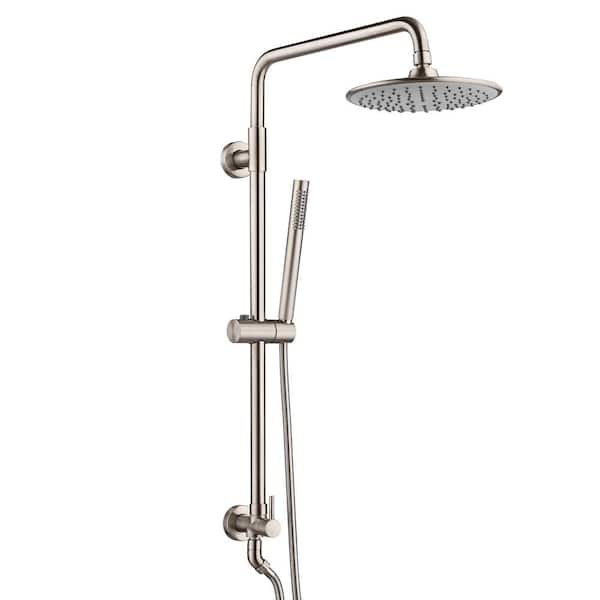 Sumerain Modern 1 Handle 1 Spray Shower Faucet 1 8 Gpm With Hand Shower