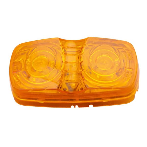 Unbranded Hi Count Square-Corner 13-Diode LED Clearance Marker Light-Amber