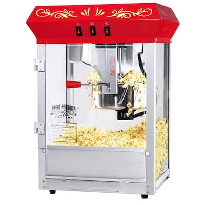 Funtime 8 oz. Commercial Carnival Bar Style Popcorn Popper Machine FT8000CP  - The Home Depot