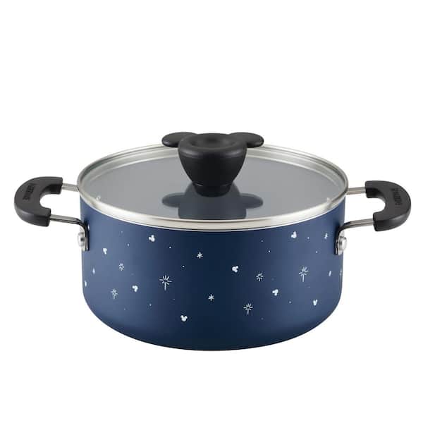 Farberware Disney Bon Voyage 3 qt. Aluminum Ceramic Nonstick Saucepot in Blue with Lid