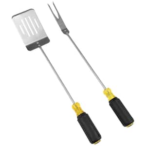 2-Piece Stainless Steel Grill Tool Set
