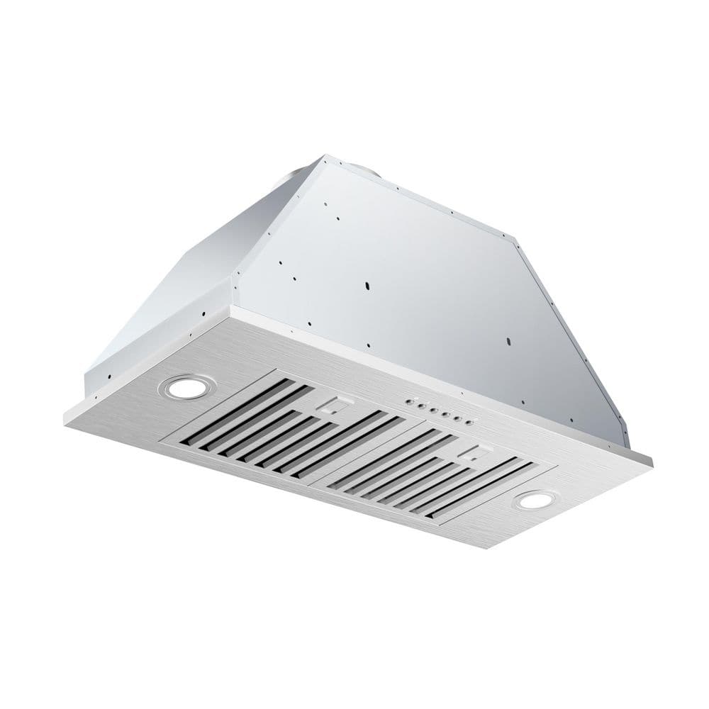 30 in. 900 CFM Convertible Insert Range Hood with 4-Speed Control,Low Noise,Long-term Warranty,Lights in Stainless Steel