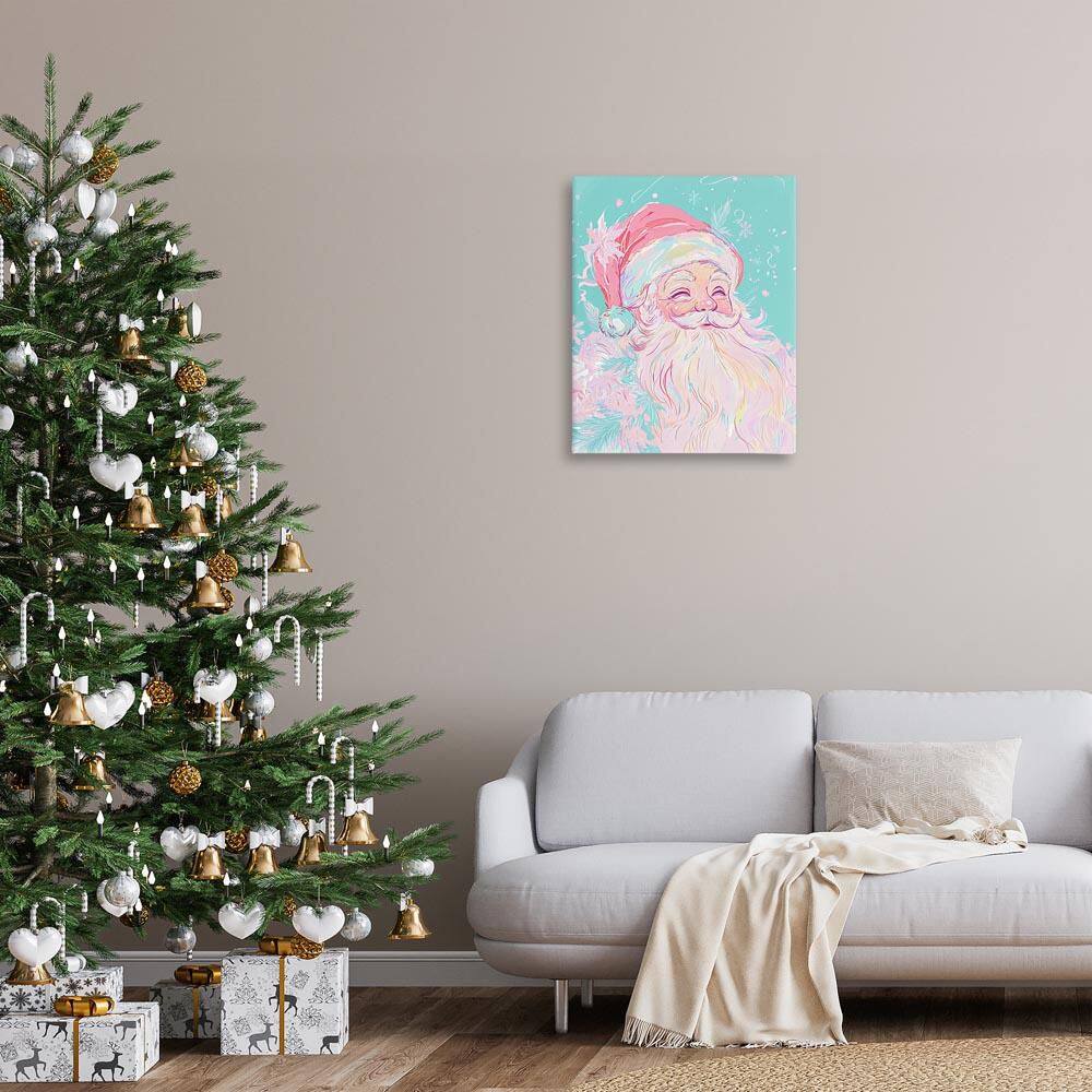 Pastel Jolly Santa Claus by Arlington Prints Unframed People Graphic Art Print 30 in. x 24 in. price history on PriceWatchPro