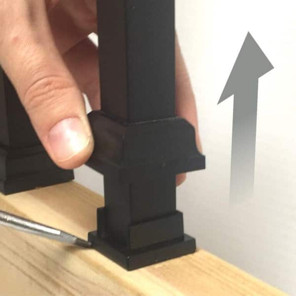 31 in. Snap and Lock Polycarbonate with Aluminum Baluster Kits Square (Case with 10 Kits)