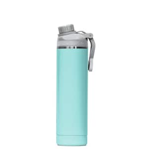 ThermoFlask Double Wall Vacuum Insulated Stainless Steel 2-Pack of Water  Bottles, 40 Ounce, Ice Grey/Azure