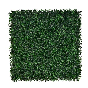 20 in. H x 20 in. W 4 Pcs Artificial Boxwood Panels Boxwood Hedge UV-Proof Greenery Wall Panels Grass Wall Backdrop