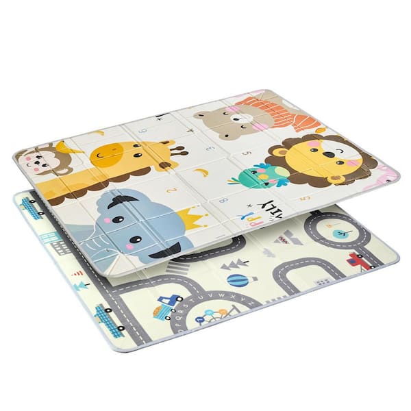 SKYSHALO Baby Play Mat 59 in. x 71in. Baby Crawling Mat Non-Slip 1