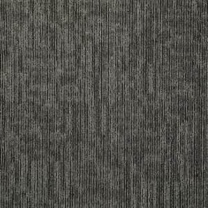 Graphix - Himalaya - Gray Residential 24 x 24 in. Glue-Down Carpet Tile Square (48 sq. ft.)