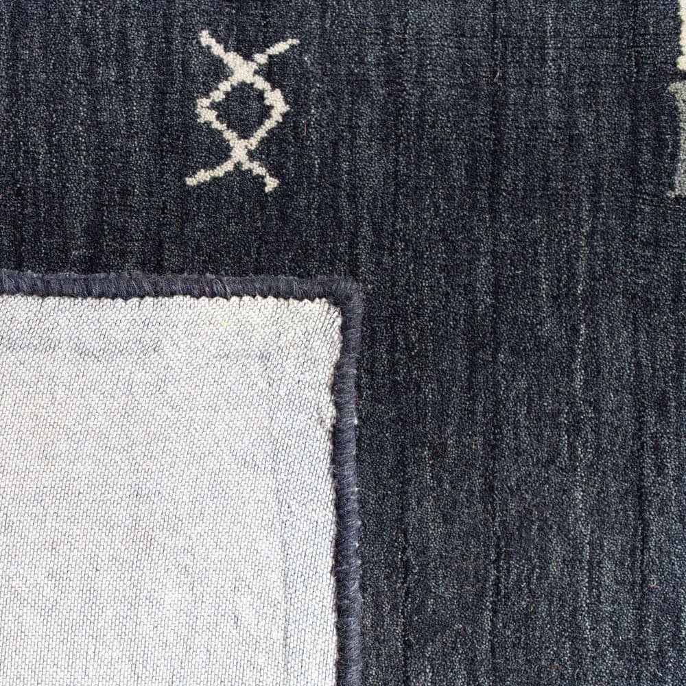 Gray Hand-Knotted Wool 8' x 10' Area Rug