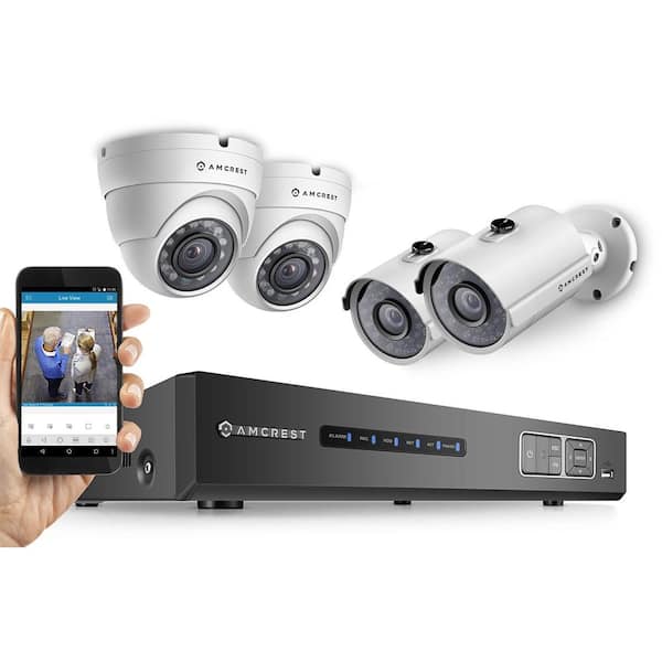 Amcrest ProHD 8-Channel 720 TVL 2TB and Up Surveillance Systems Security System with Bullet and Dome Cameras with Night Vision