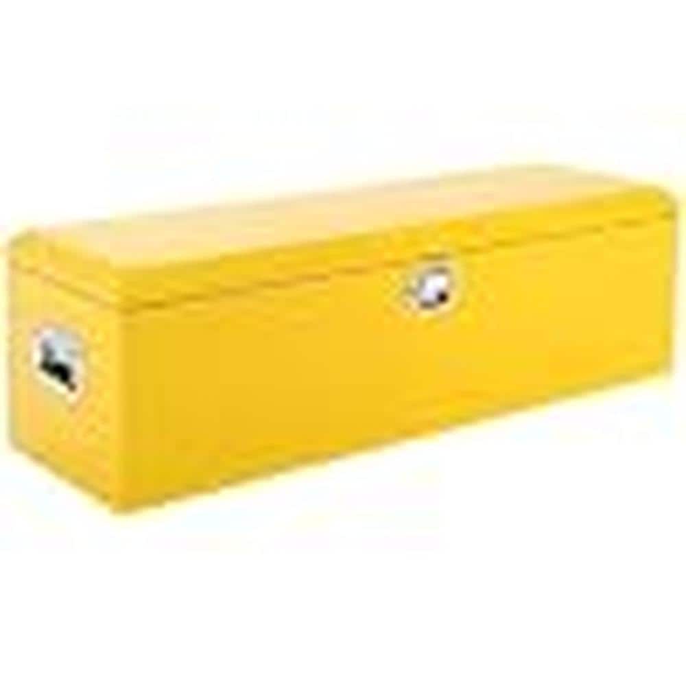 Steel Truck Bed Tool Box, 48x15x15 in, Diamond Plate Under-Rail Storage Chest, Lockable, in Yellow price history on PriceWatchPro