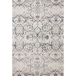 Sevilla Ivory 9 ft. x 12 ft. (8 ft. 6 in. x 11 ft. 6 in.) Floral Transitional Area Rug