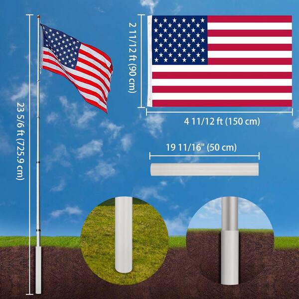 12 foot flag pole