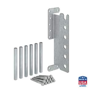 12-Gauge ZMAX Galvanized Concealed Joist Tie with (6) Long Pins