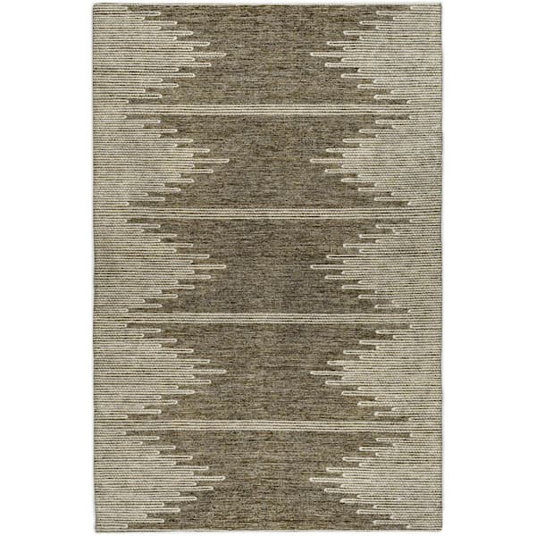 Dream Shag Premium Machine Washable Abstract ADS647 Coffee 9 ft. x 12 ft. Area Rug