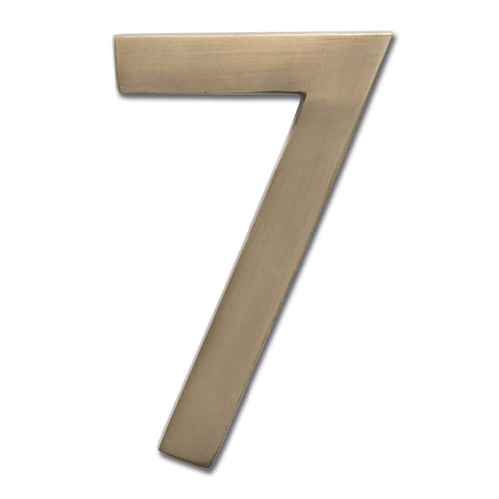 4 in. Antique Brass Floating House Number 7 price history on PriceWatchPro