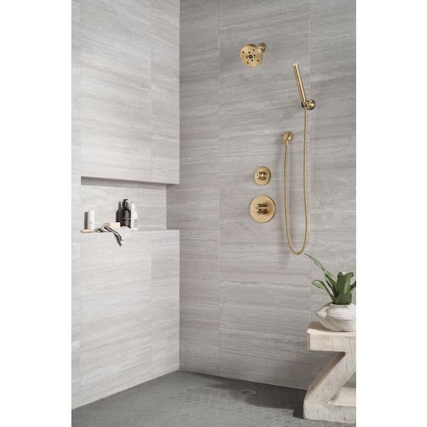 Delta Trinsic 2-Spray Dual Wall Mount Fixed and Handheld Shower