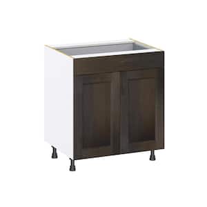 Georgetown 30 in. W x 24 in. D x 34.5 in. H Assembled Base Kitchen Cabinet in Chestnut