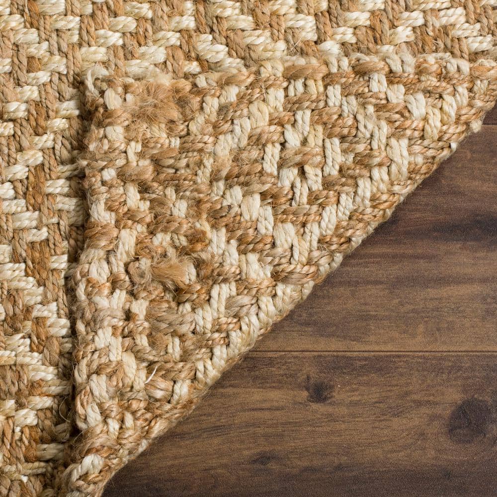 Ivory Natural Hand-Woven Jute & Sisal 3' x 5' Area Rug
