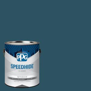 1 gal. PPG1149-7 Blue Bayberry Satin Interior Paint