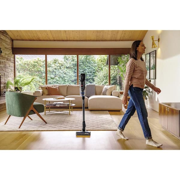PowerClean FurGuard 280W Bagless Cordless HEPA Sealed System Stick Vacuum for Multi‑Surface in Blue with Self‑Stand