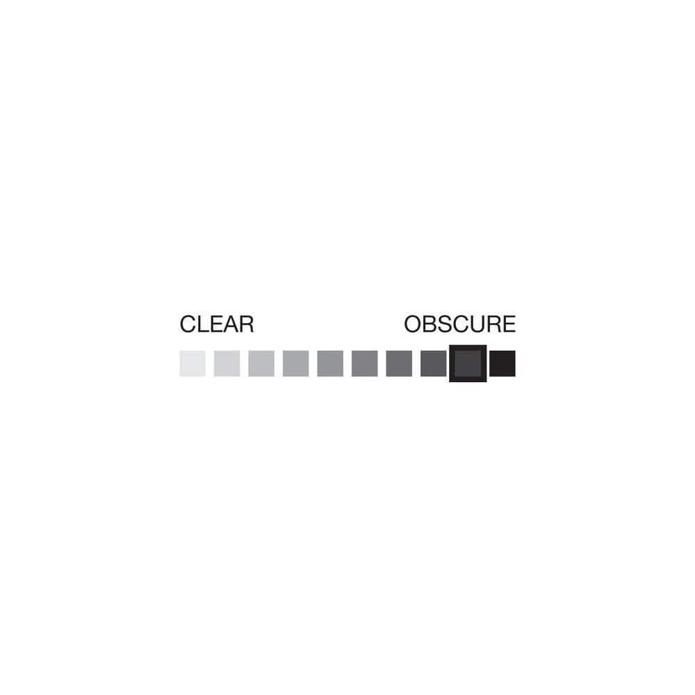 80'' Primed MDF Frosted Glass Right-Handed Prehung Door