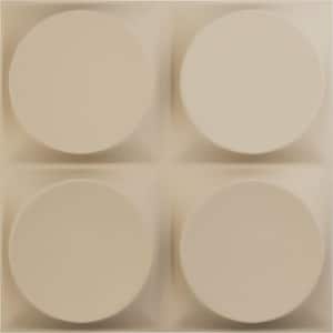 11-7/8"W x 11-7/8"H Adonis EnduraWall Decorative 3D Wall Panel, Smokey Beige (12-Pack for 11.76 Sq.Ft.)